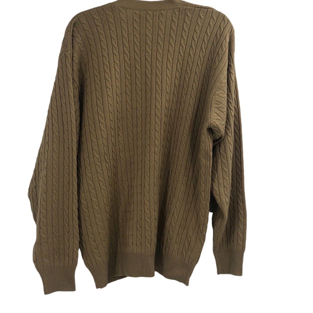 Vintage Pringle Cable Wool Grandpa Button Cardigan Sweater Mens Unisex Small - Picture 2 of 12